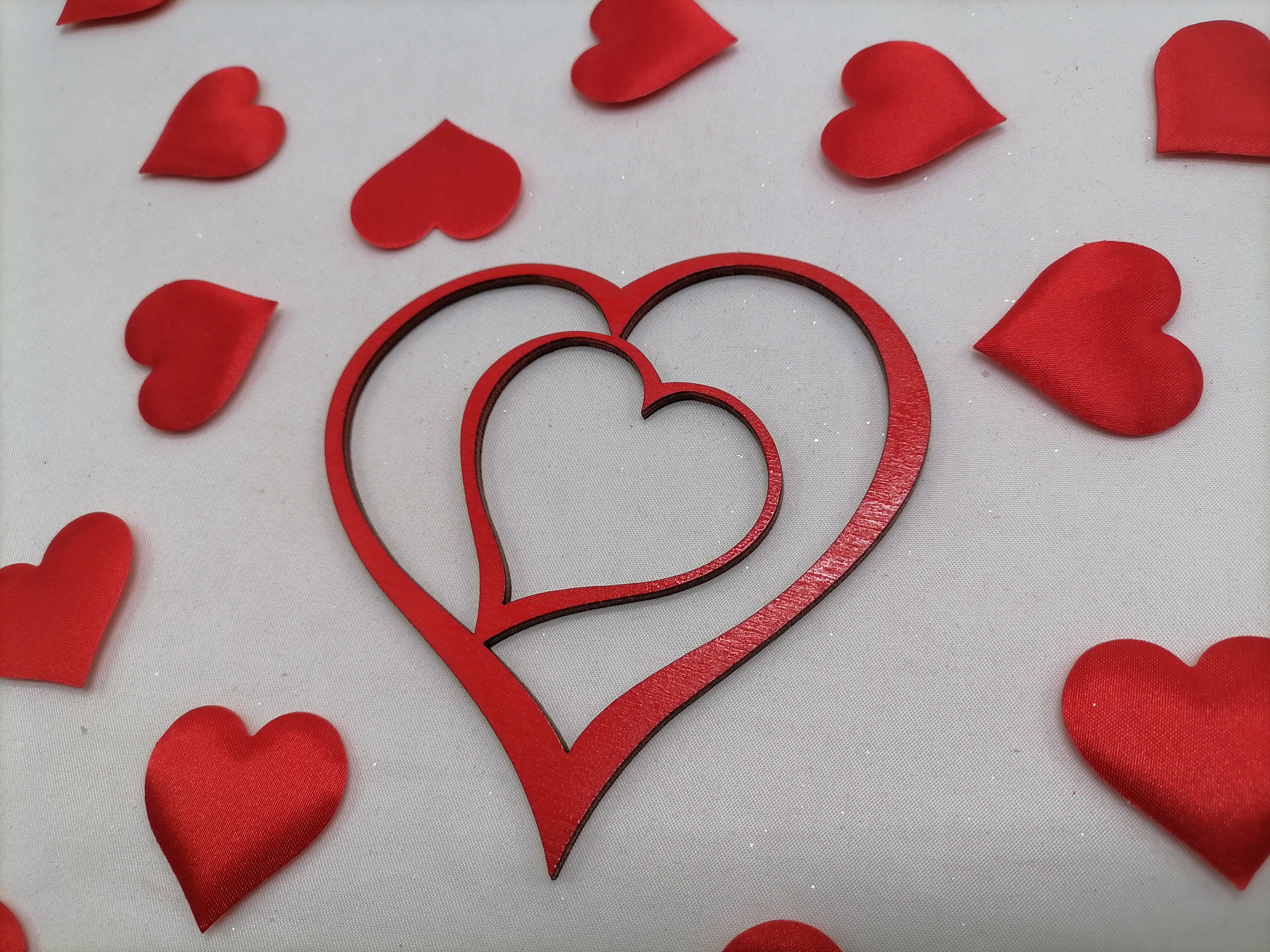 Srdiečko na valentína červené 11cm